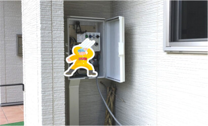 施設施工例 H様施設 停電時バイパス君 施設施工例 H様施設 停電時バイパス君